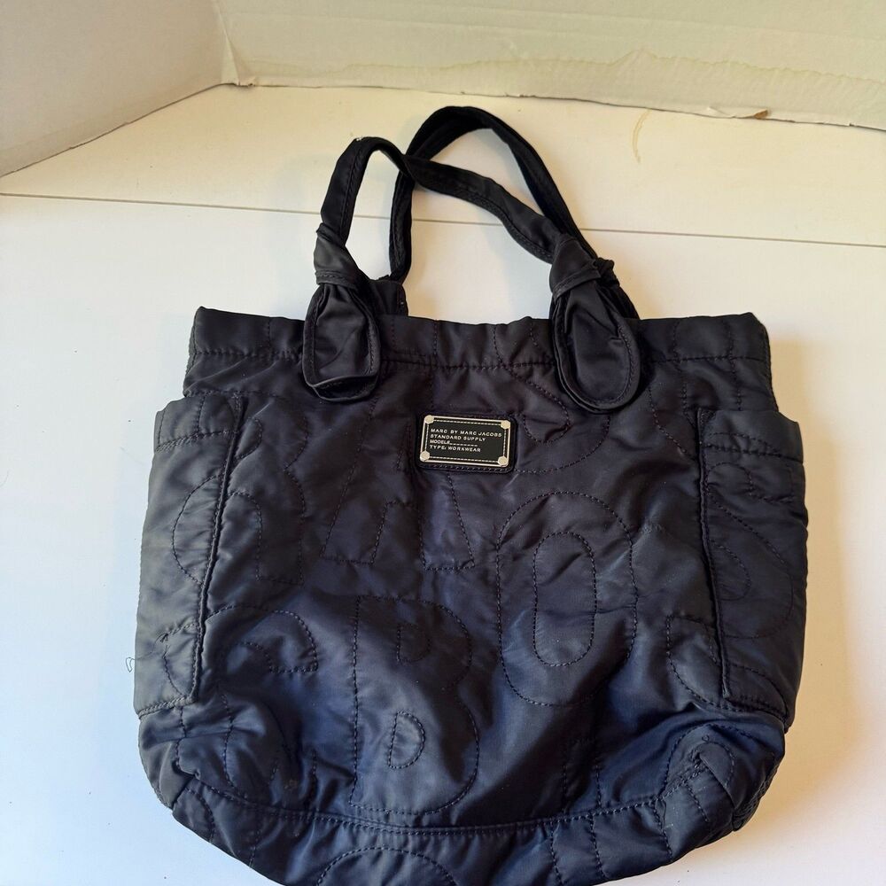 Marc by Marc Jacobs Standard Supply Black Quilted Nylon Tote Workwear Bag